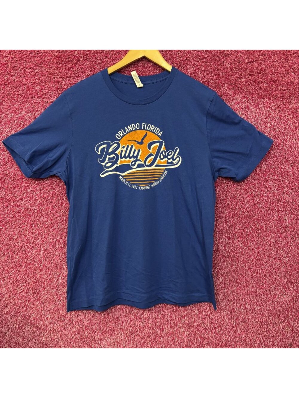 Orlando Florida Billy Joel Camping World Stadium Blue T-Shirt XL